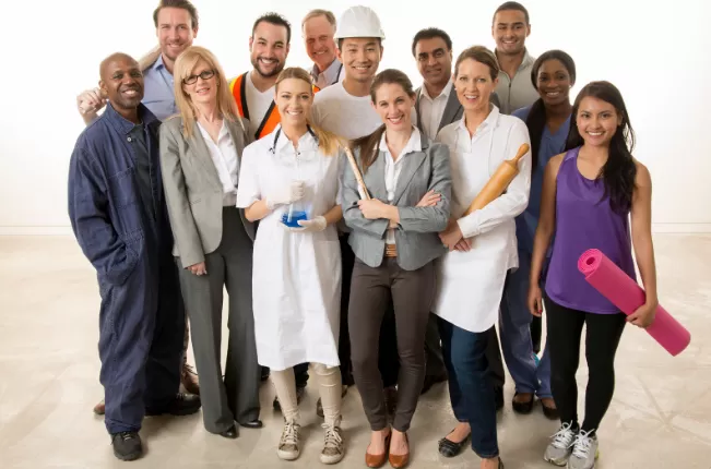 Happy group of peoples