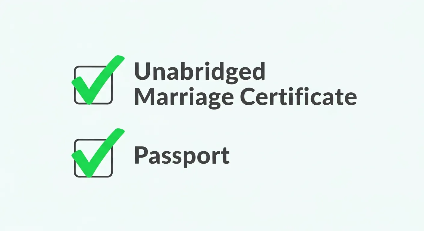 Spousal Visa Document Checklist