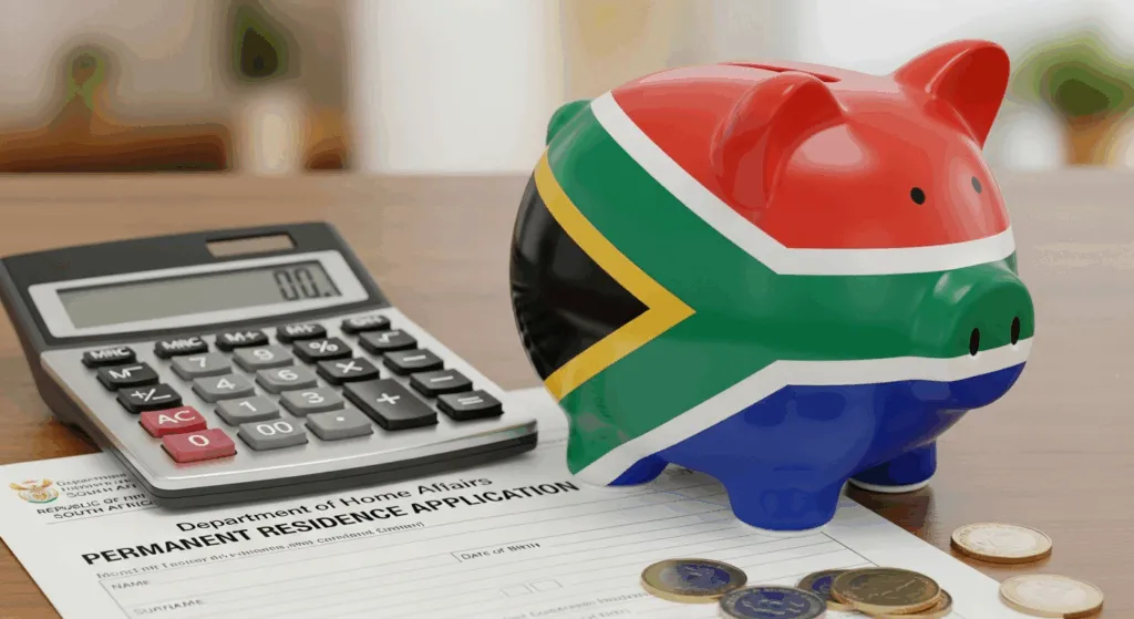 Calculating the full cost of South African permanent residency in 2026.