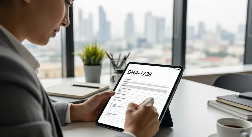 A person confidently applying for a South African digital nomad visa.