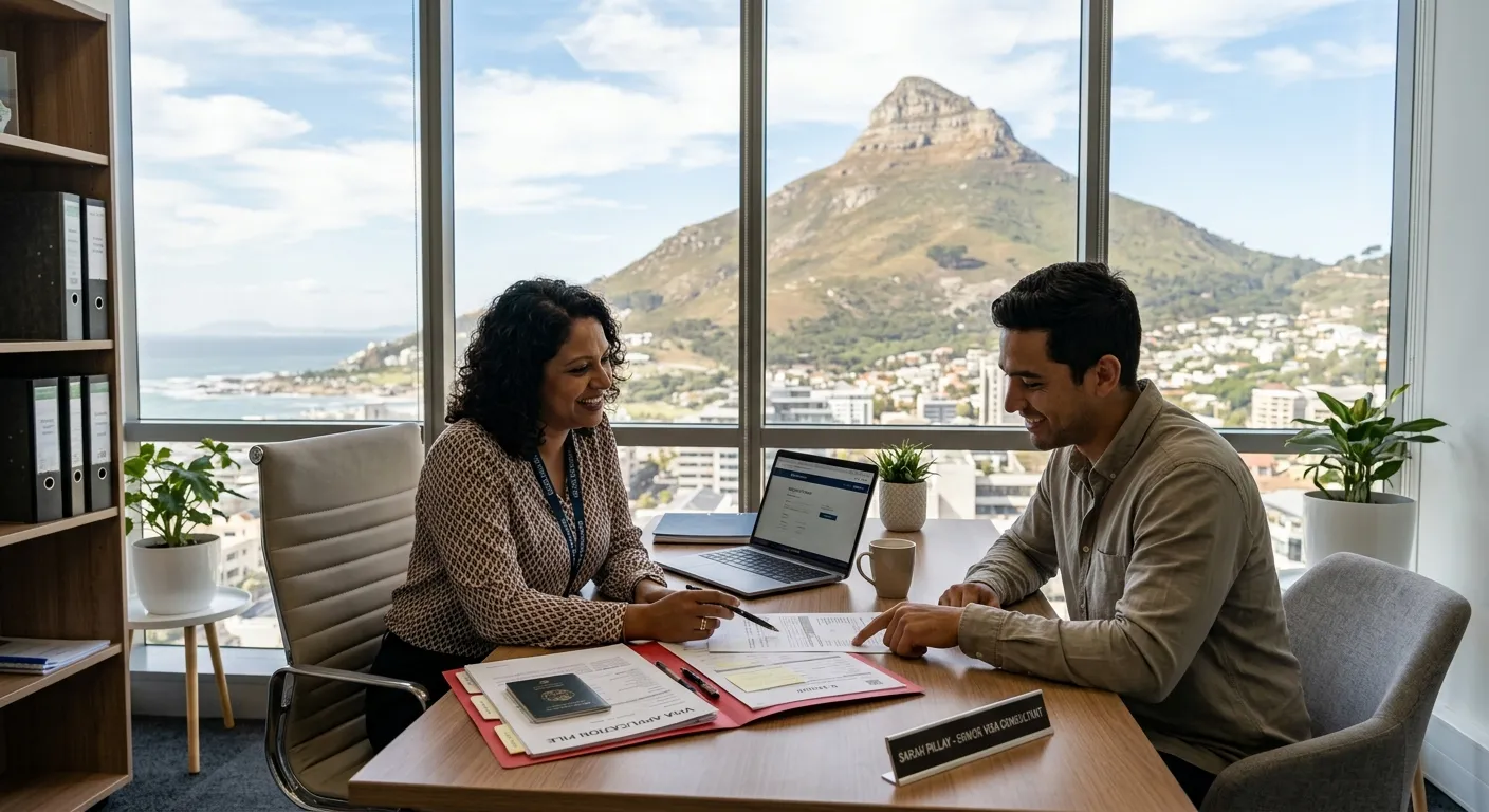 Top visa consultant in Cape Town meeting with an expat